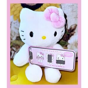 Sanrio Hello Kitty Mascot Stuffed Doll Plush Toy Smartphone Stand